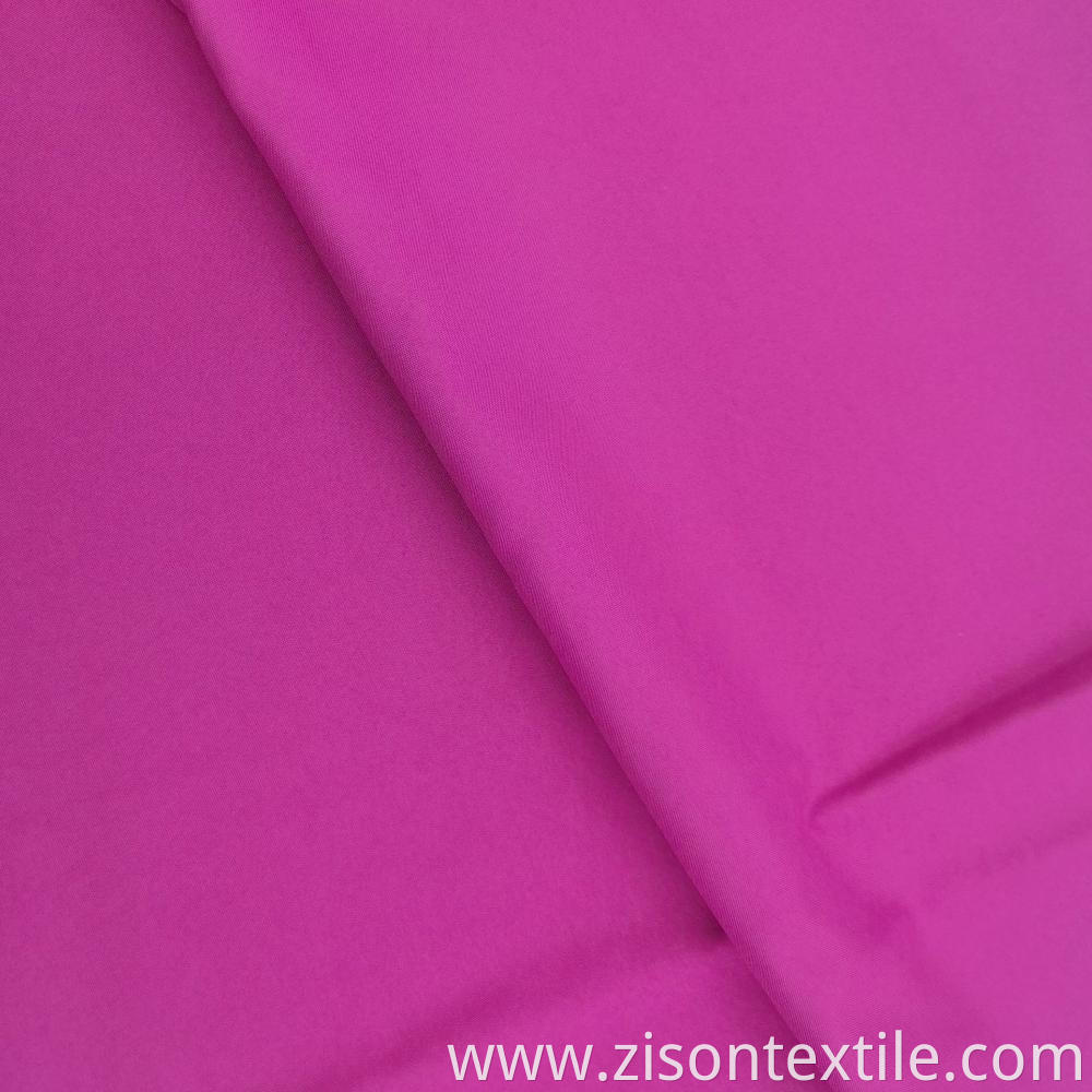Rose Red Woven Polyester Pongee Fabric
